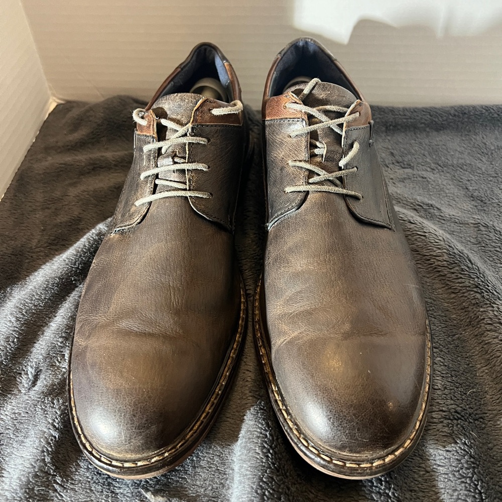 Josef Seibel Brown Leather Derby Oxfords
